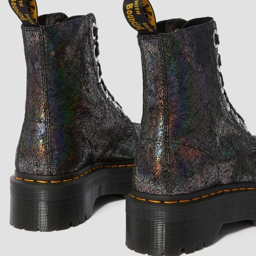 Dr. Martens Women's Molly Platform Retro Quad Gunmetal US 8 - Picture 6 of 11